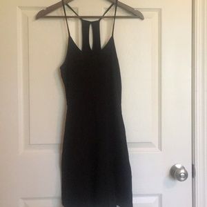 Flirty mini black dress